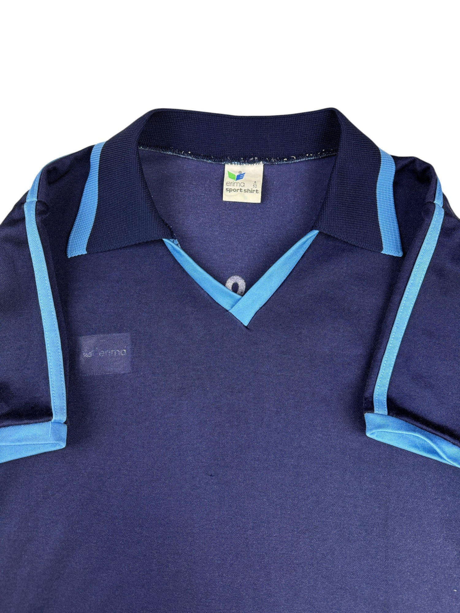 Vintage Erima Trikot 80s "Kühne&Nagel Hamburg" Made In West Germany Dunkelblau 6/52 M-L