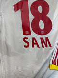 2009/10 Adidas Formotion Langarm Trikot Player Issued Bayer Leverkusen Sidney Sam Weiß M