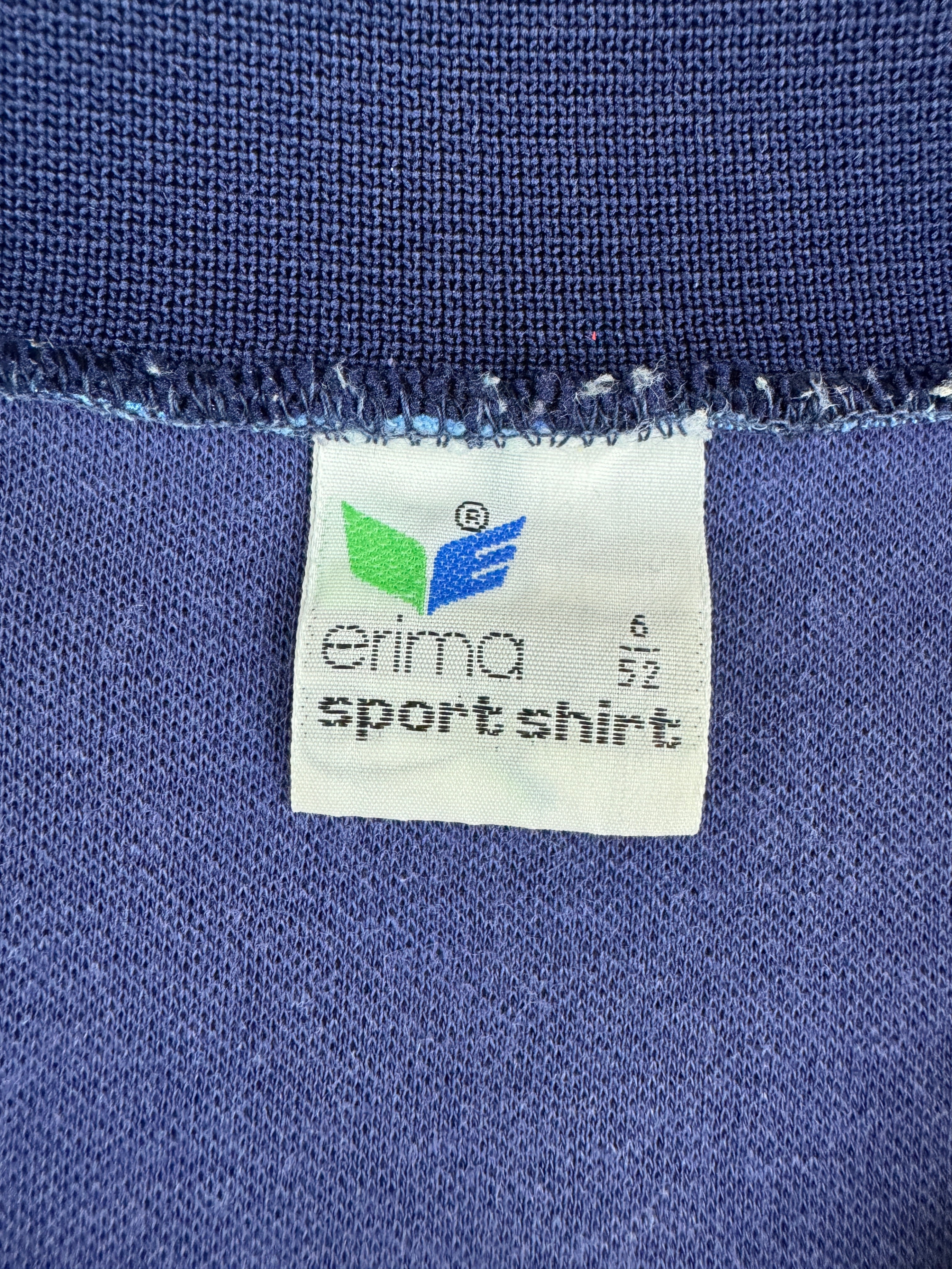 Vintage Erima Trikot 80s "Kühne&Nagel Hamburg" Made In West Germany Dunkelblau 6/52 M-L