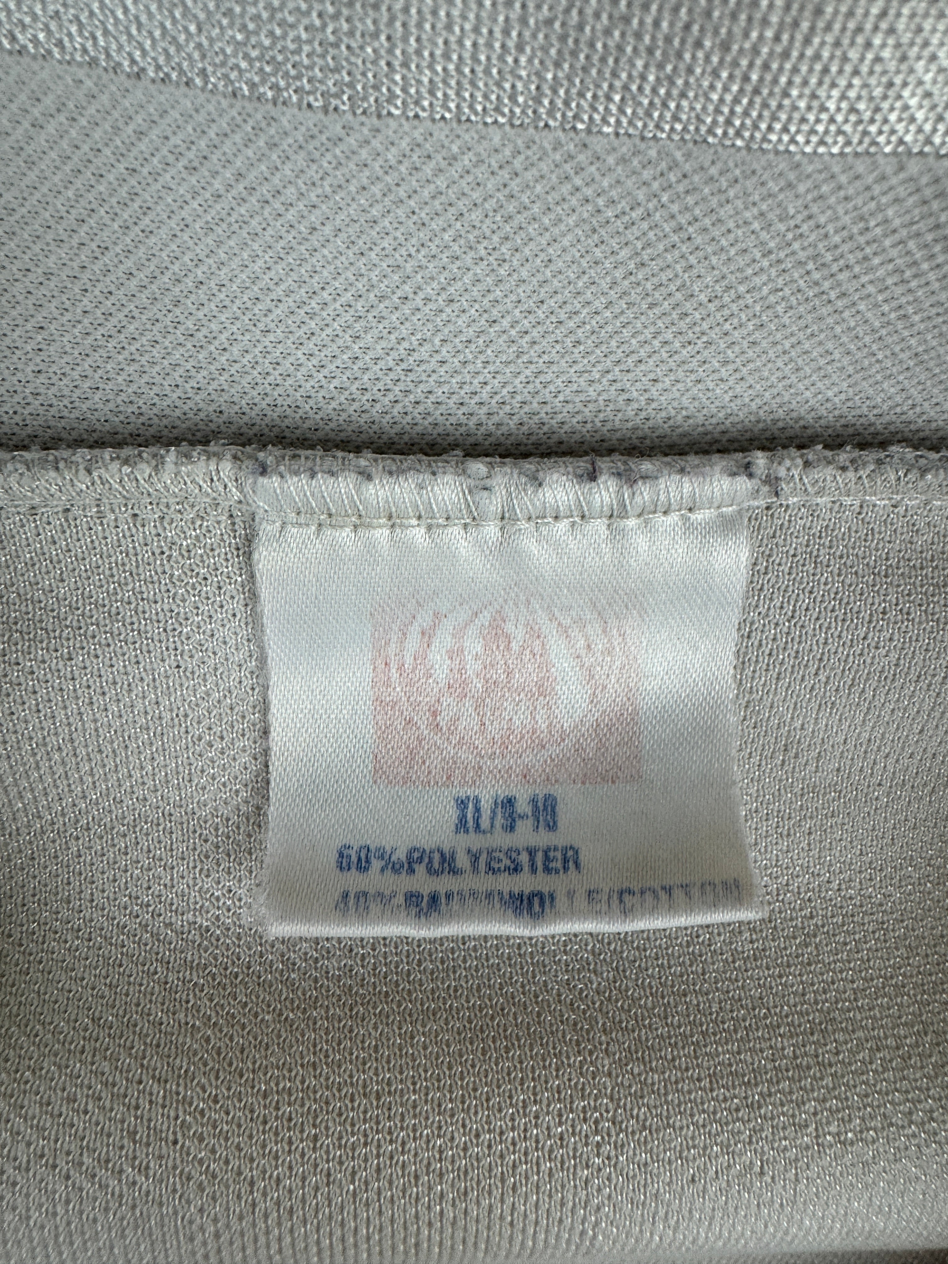 Vintage Palme Trikot Langarm 80s THS Hasloh "Die Kleine Backstube" Made In West Germany Lila, Weiß XL