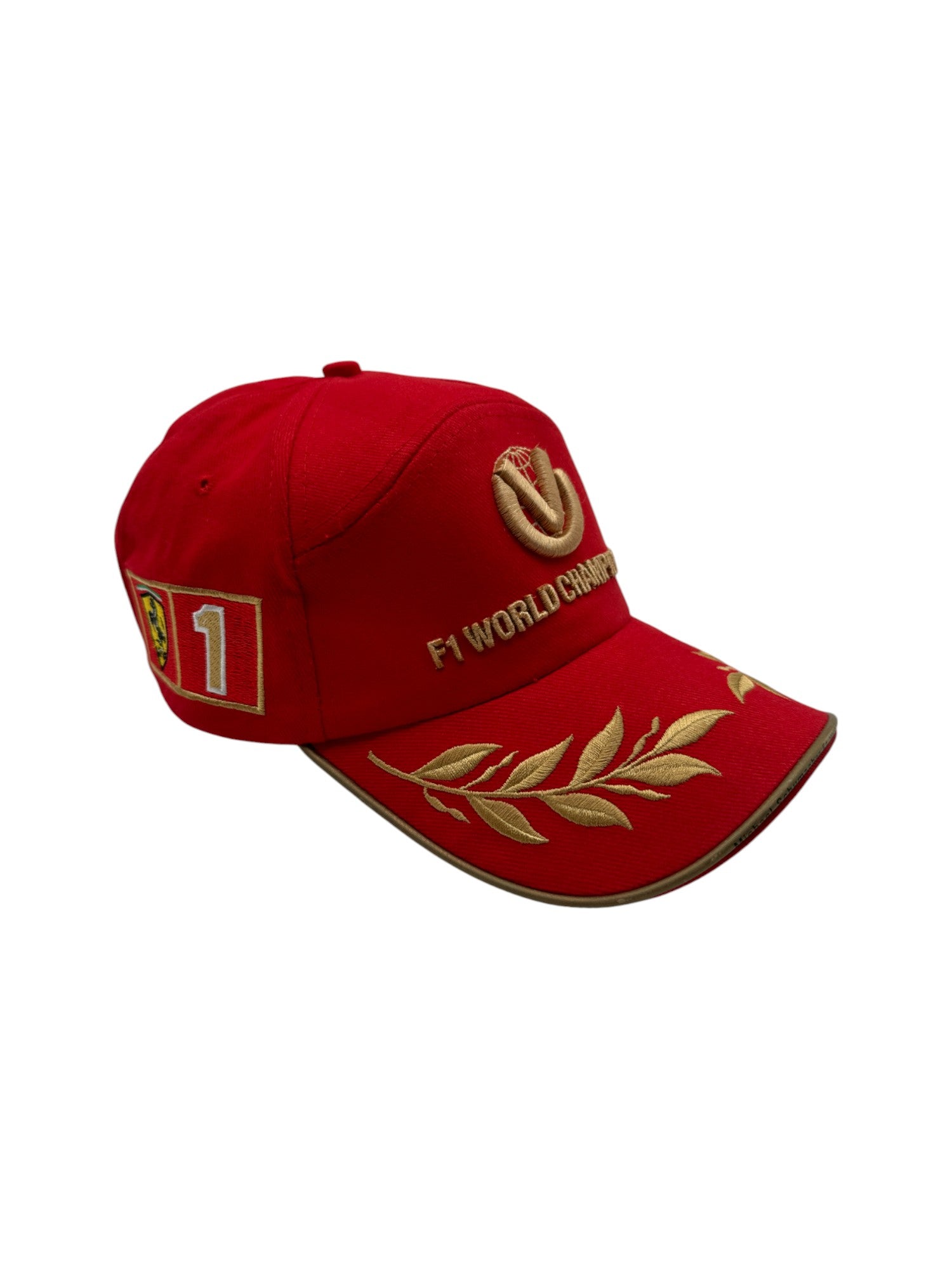 Michael Schuhmacher Cap 2001 4 Times Champion Formel 1 Rot DVAG Rot Gold One Size - RareRags