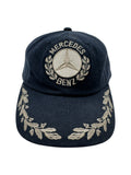 Vintage Mercedes Benz Cap 90s Stickerei Dunkelblau One Size