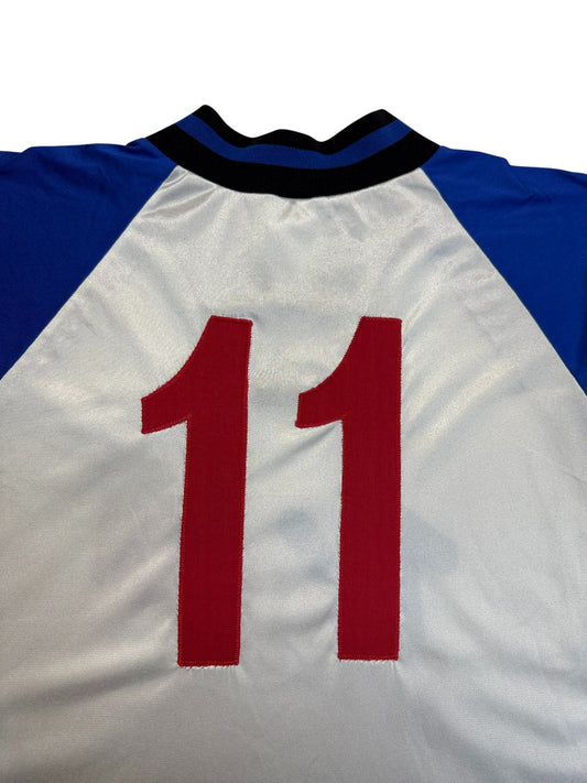 1994/95 Adidas Langarm Trikot Heim TV Spielfilm #11 Weiß Blau L