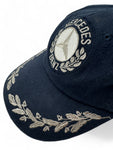 Vintage Mercedes Benz Cap 90s Stickerei Dunkelblau One Size