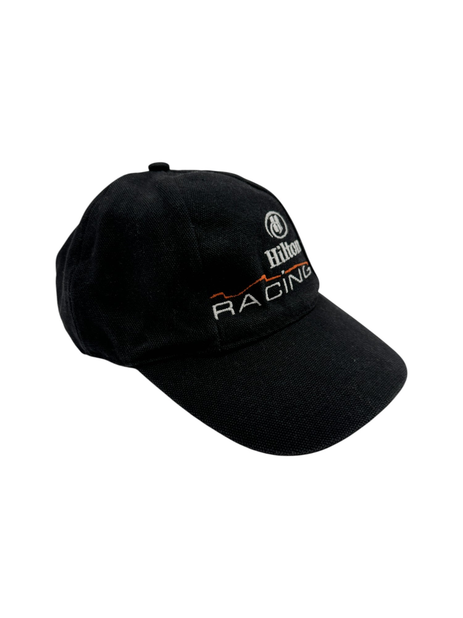 Vintage Hilton Cap 90s Racing Schwarz One Size - RareRags