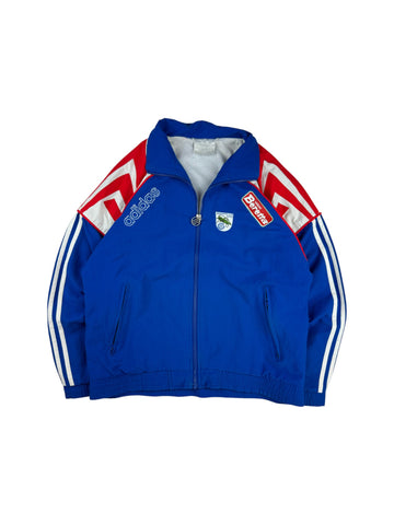 Vintage Adidas Sportjacke 1996-97 Grasshoppers Club Zürich Beretta Blau Rot D4