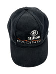 Vintage Hilton Cap 90s Racing Schwarz One Size