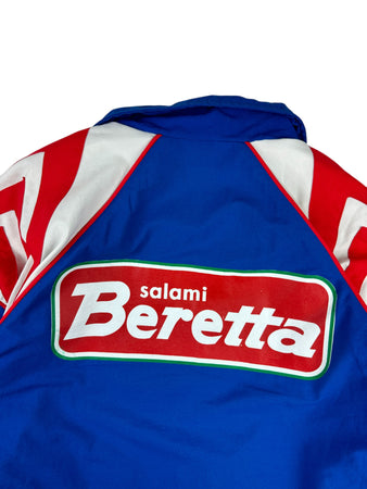 Vintage Adidas Sportjacke 1996-97 Grasshoppers Club Zürich Beretta Blau Rot D4
