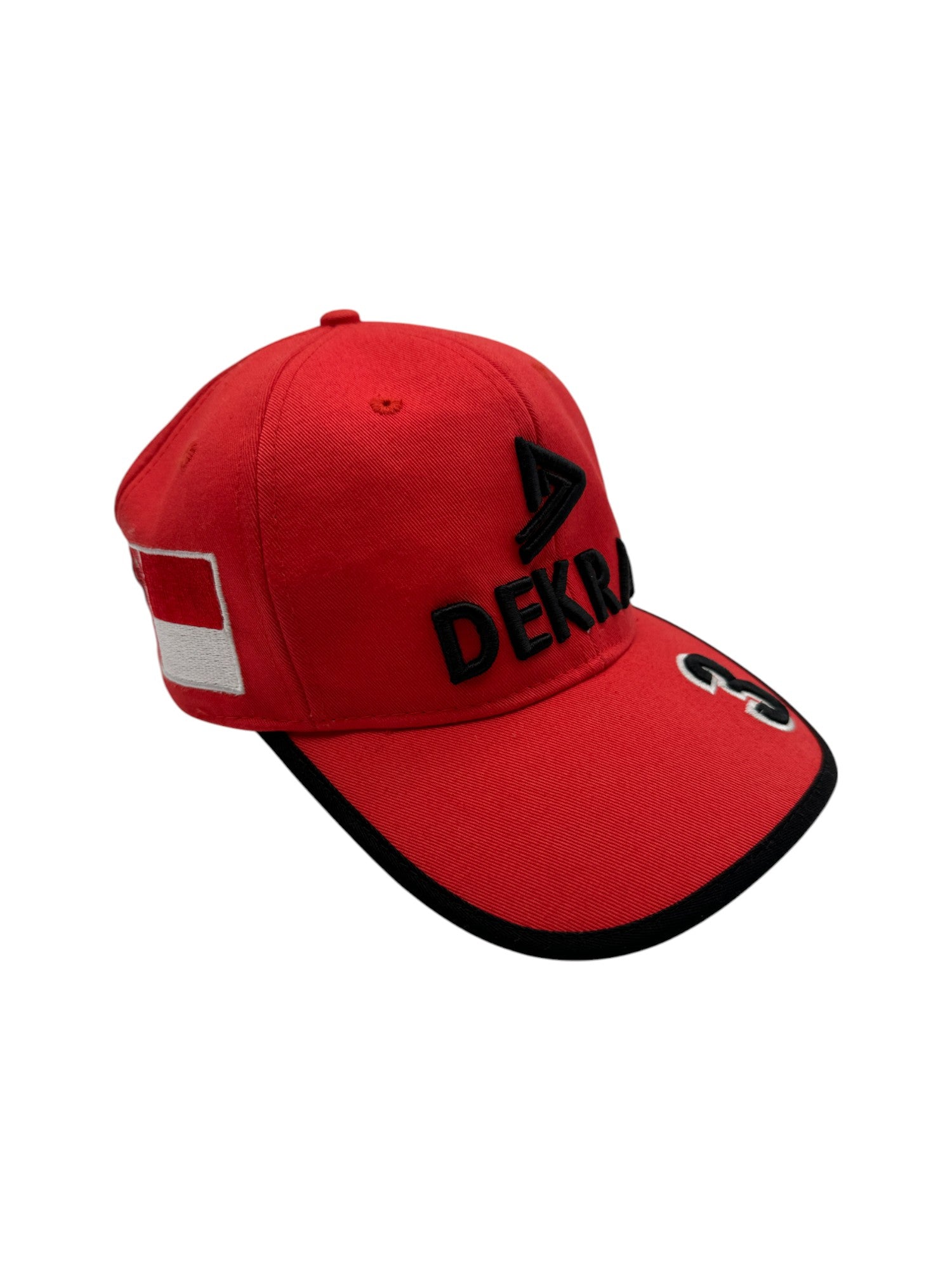 Vintage Michael Schuhmacher Cap 90s Dekra Formel 1 #3 PPM Rot One Size - RareRags