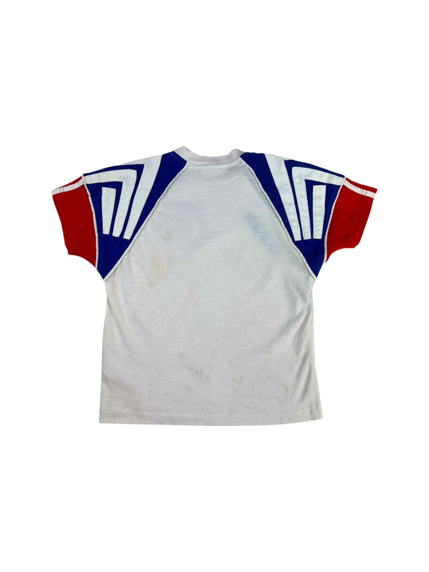 Vintage Adidas Shirt 90s FC Bayern Weiß Blau Kinder D128