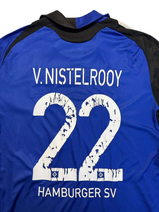2008/09 Adidas Trikot HSV #22 V. Nistelrooy Blau Schwarz L