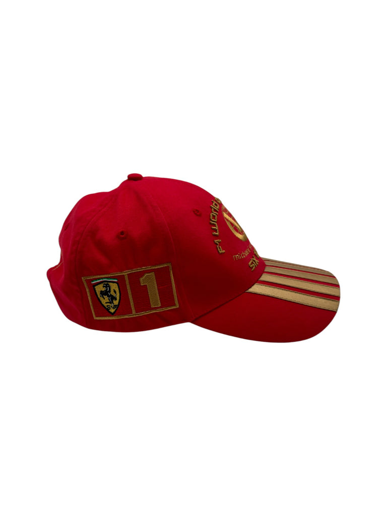 Michael Schumacher F1 Weltmeister 6-fach Ferrari Formel 1 Mütze Michael Schumacher F1 Weltmeister 6-fach Ferrari Formel 1 Mütze