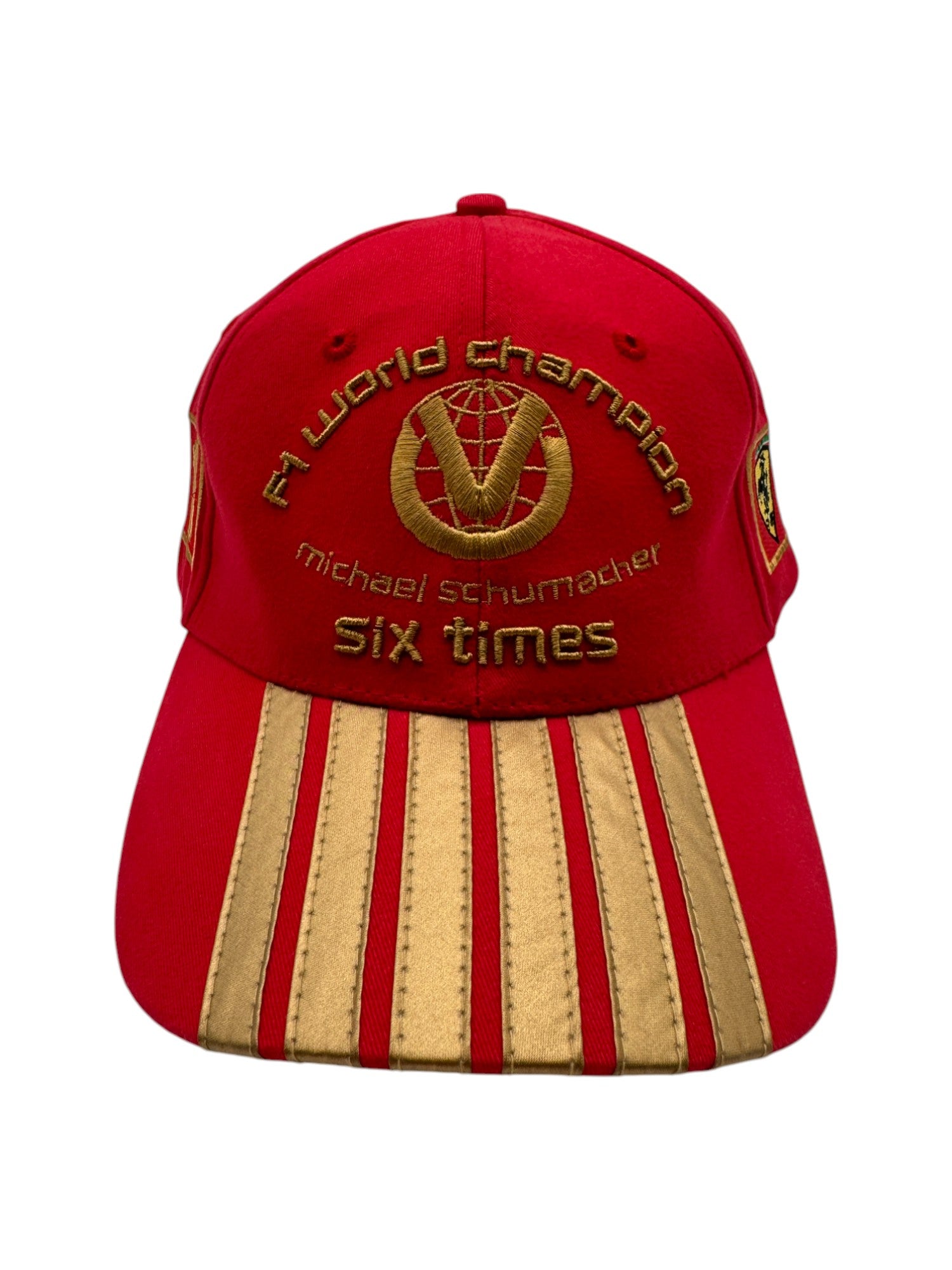 Michael Schumacher Cap 2003 F1 World Champion 6-times Ferrari Formula One Rot Gold One Size - RareRags