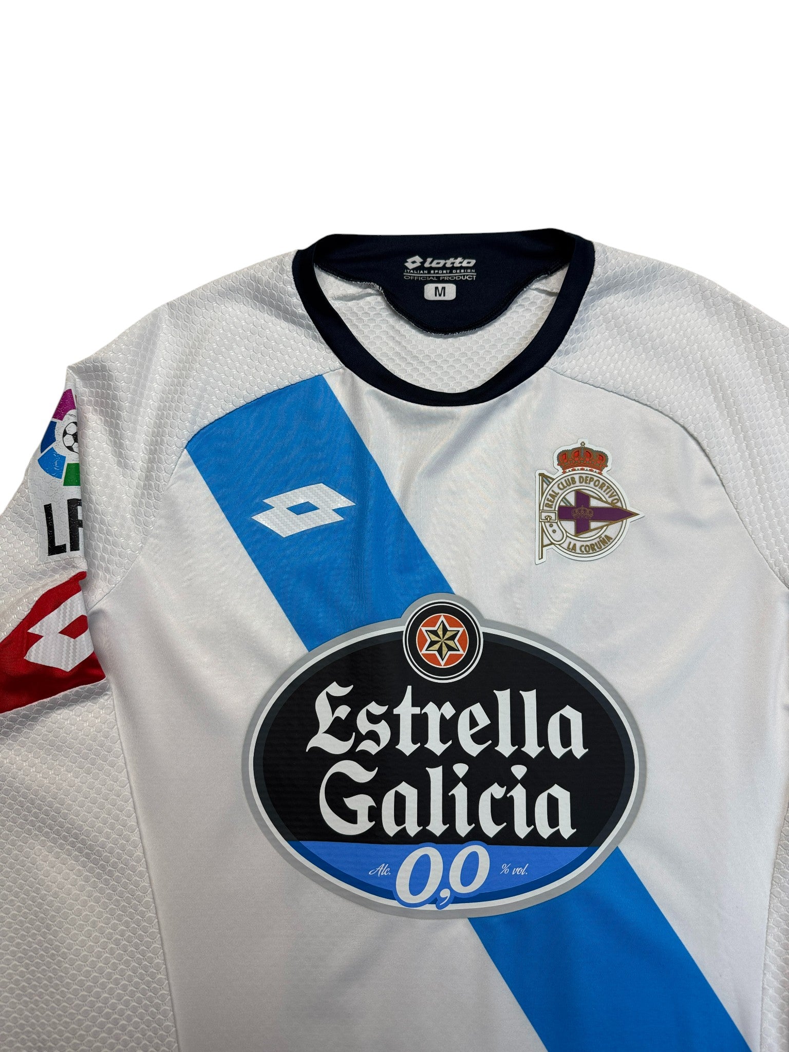 2014/15 Lotto Langarm Trikot Deportivo de La Coruña Juanfran #11 Weiß M