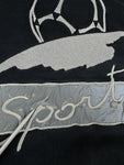 Vintage Adidas Sweater 1994 Fußball Schwarz L