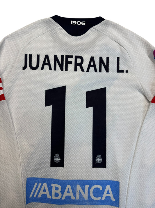 2014/15 Lotto Langarm Trikot Deportivo de La Coruña Juanfran #11 Weiß M