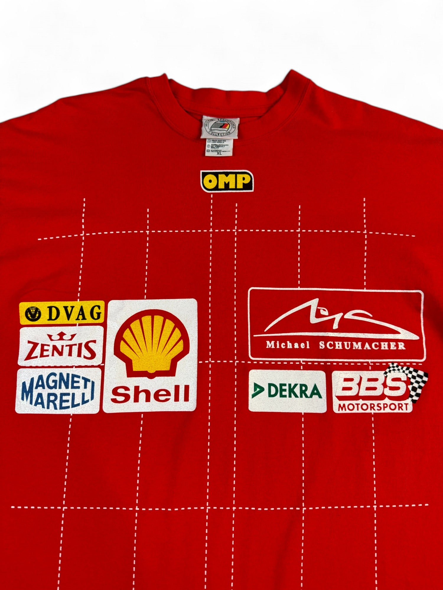Vintage Michael Schuhmacher Collection Shirt 90s Rot XL - RareRags