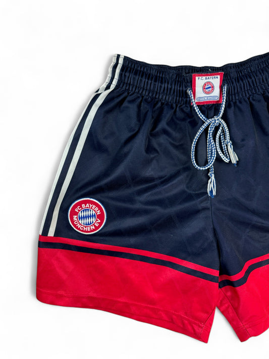 Vintage Adidas Shorts 90s FC Bayern Schwarz Rot D5 M
