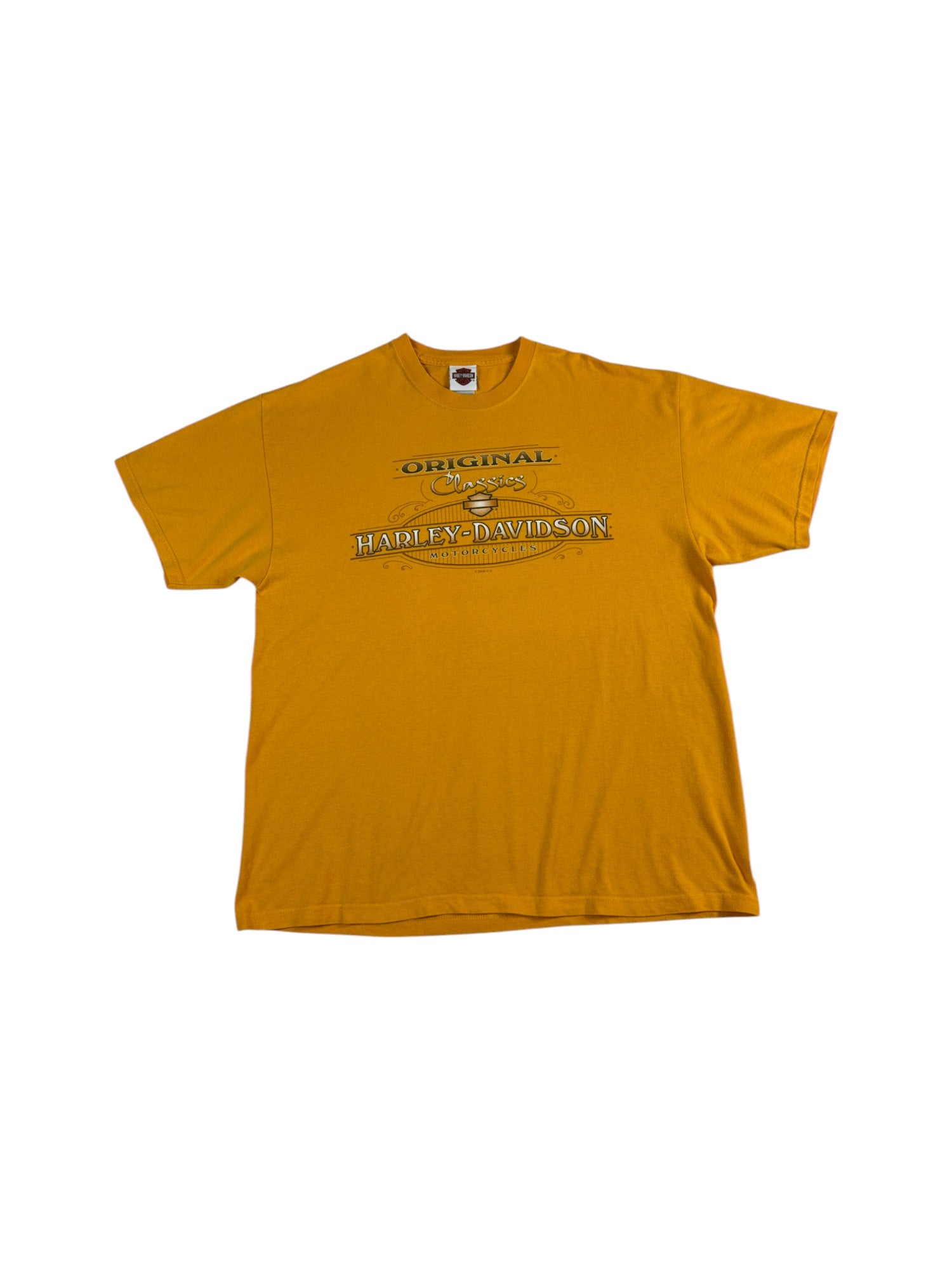 Harley Davidson Shirt 2005 Hamburg-Nord Germany Made In USA Gelb XL - RareRags