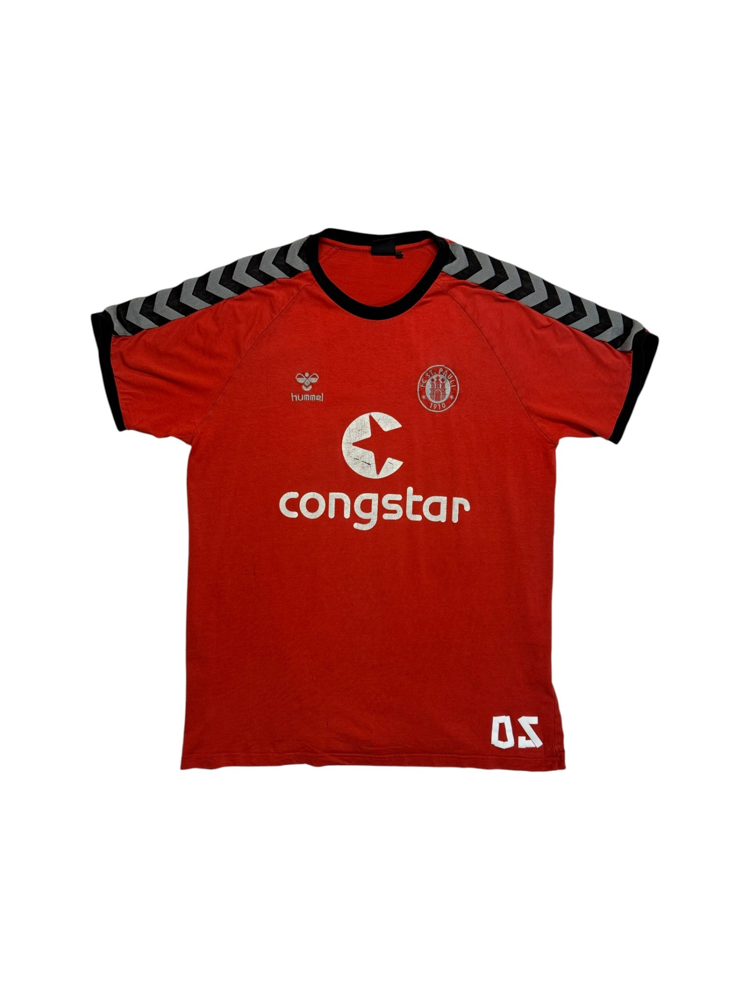 2013/14 Hummel Trikot St. Pauli Congstar Rot XL