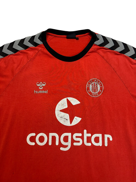 2013/14 Hummel Trikot St. Pauli Congstar Rot XL