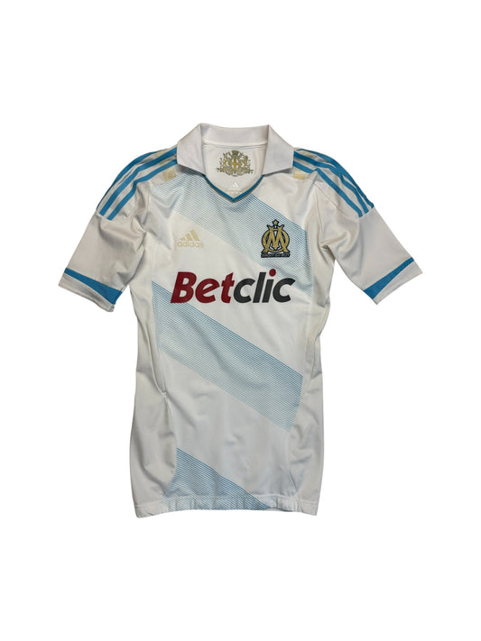 2011/2012 Adidas Trikot Player Issue Olympique Marseille Betclic Weiß Blau M