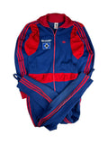 Rare! Vintage Adidas Einteiler 80s Sharp Made In West Germany Blau Rot D8 M-L