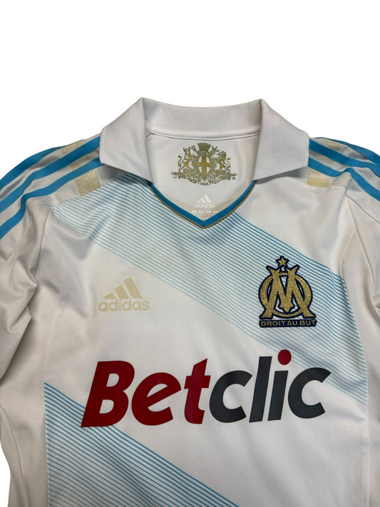 2011/2012 Adidas Trikot Player Issue Olympique Marseille Betclic Weiß Blau M