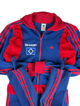 Rare! Vintage Adidas Einteiler 80s Sharp Made In West Germany Blau Rot D8 M-L