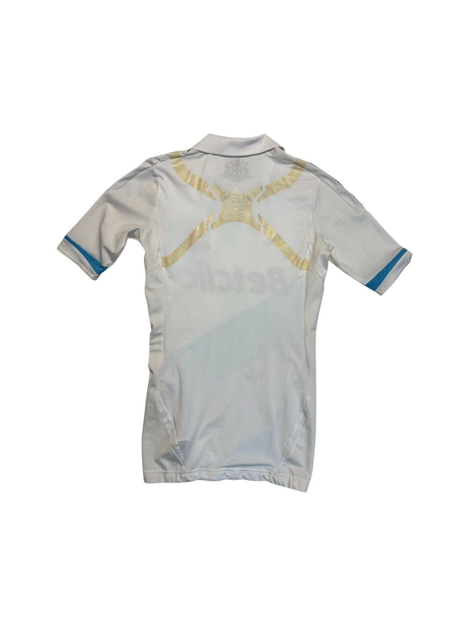 2011/2012 Adidas Trikot Player Issue Olympique Marseille Betclic Weiß Blau M