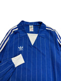 Rare! 80s Adidas Langarm Trikot Template Made In West Germany Nadelstreifen Blau M