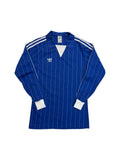 Rare! 80s Adidas Langarm Trikot Template Made In West Germany Nadelstreifen Blau M