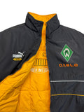90s Puma King 2in1 Winterjacke Reversible Werder Bremen O.Tel.O Schwarz Gelb L-XL