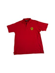 Vintage Ferrari Polo Shirt 90s Basic Rot XL