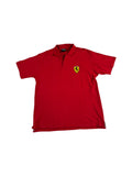 Vintage Ferrari Polo Shirt 90s Basic Rot XL