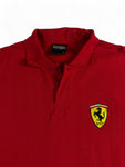 Vintage Ferrari Polo Shirt 90s Basic Rot XL