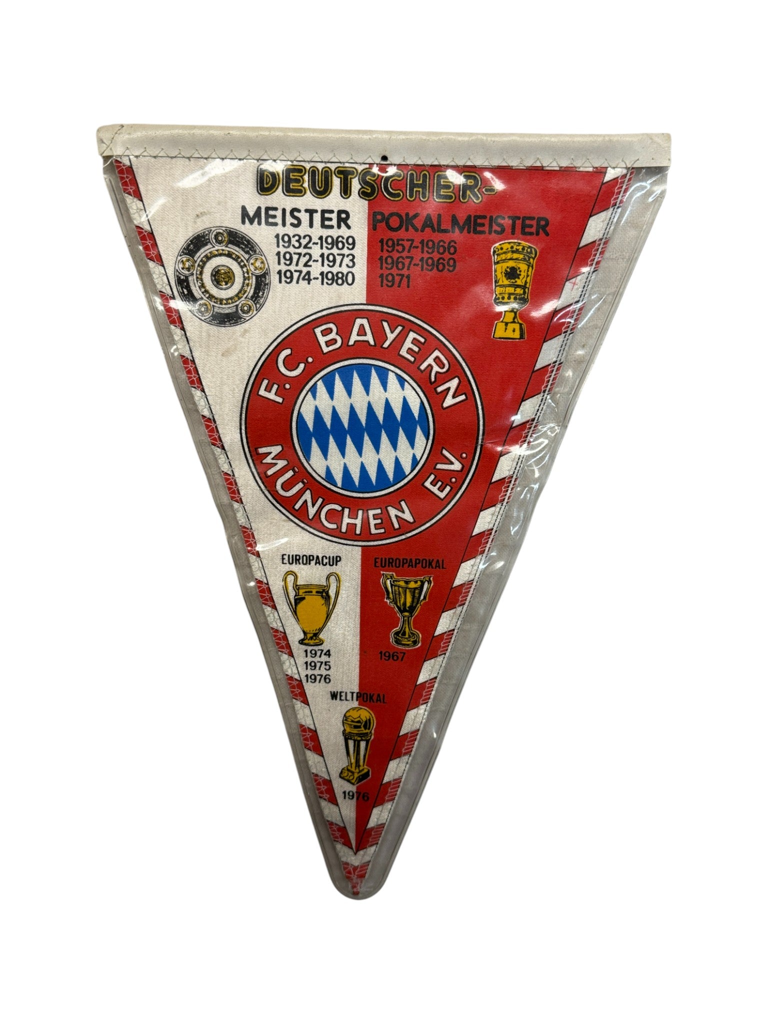1976 FC Bayern München Wimpel Deutscher Pokalsieger