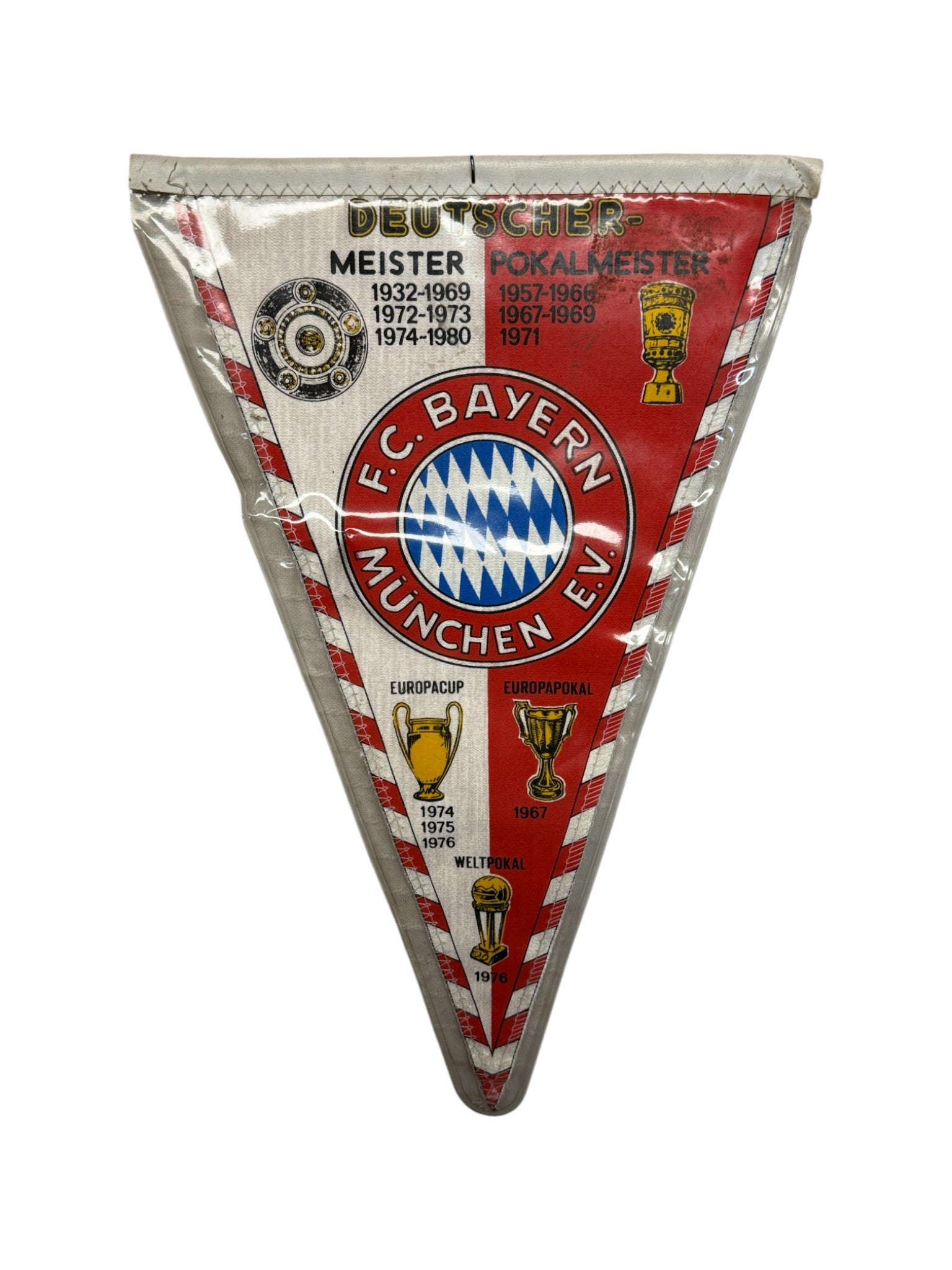 1976 FC Bayern München Wimpel Deutscher Pokalsieger