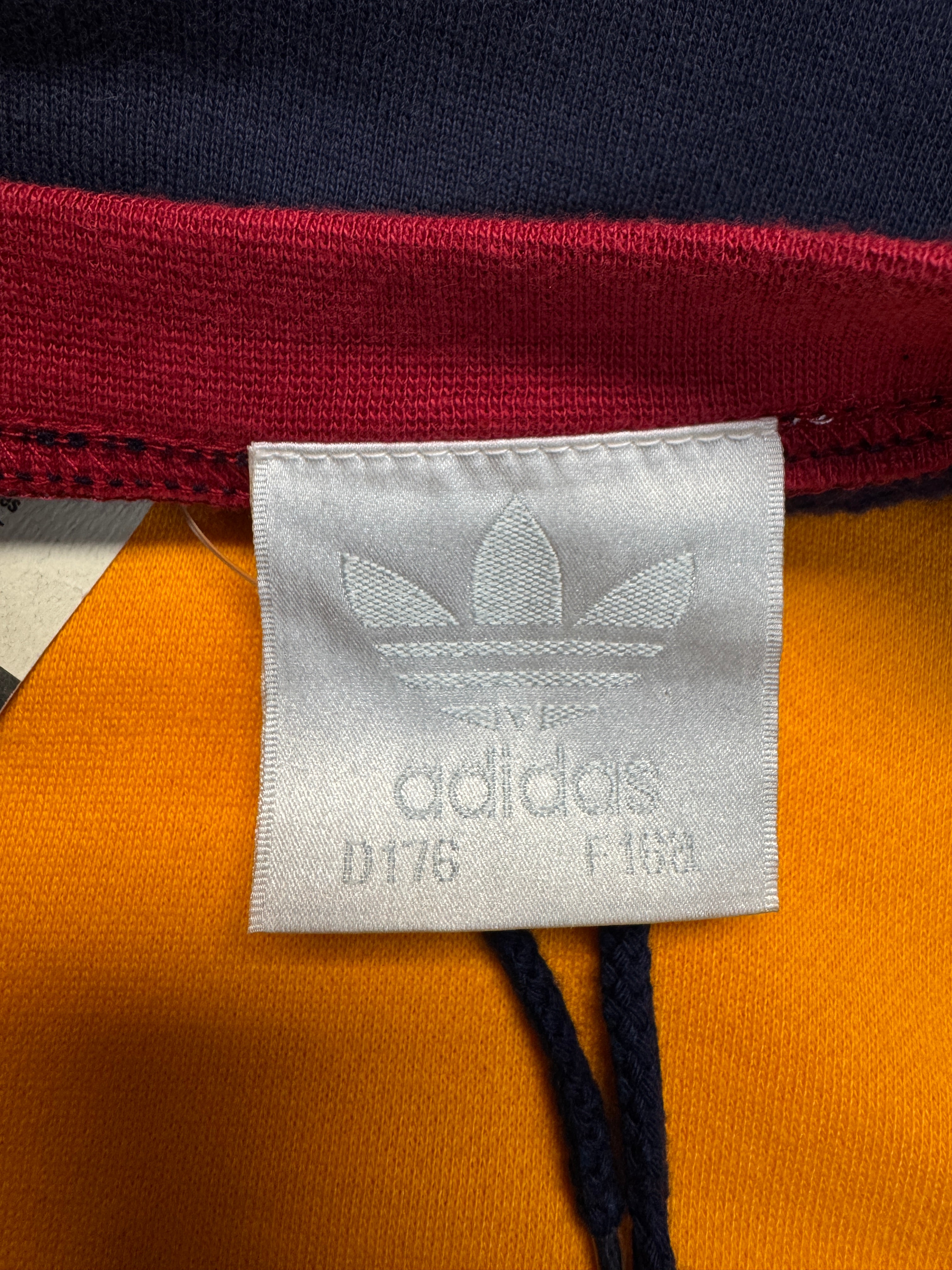 90s Adidas Sweater Deadstock Hockey Orange D176 S