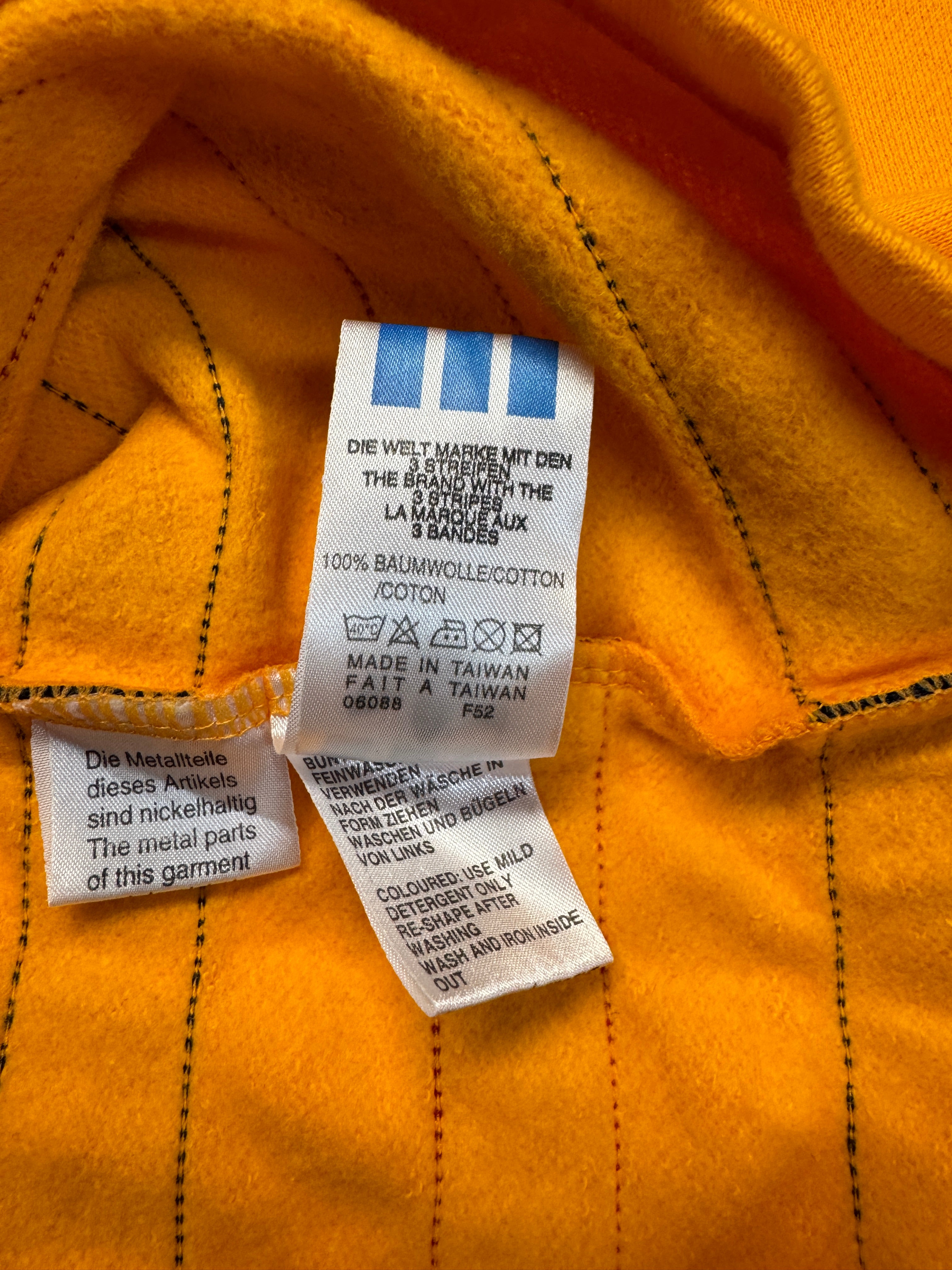 90s Adidas Sweater Deadstock Hockey Orange D176 S