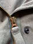 Ralph Lauren Damen Feldjacke Retro Talon Zip Mit Kapuze Olive L