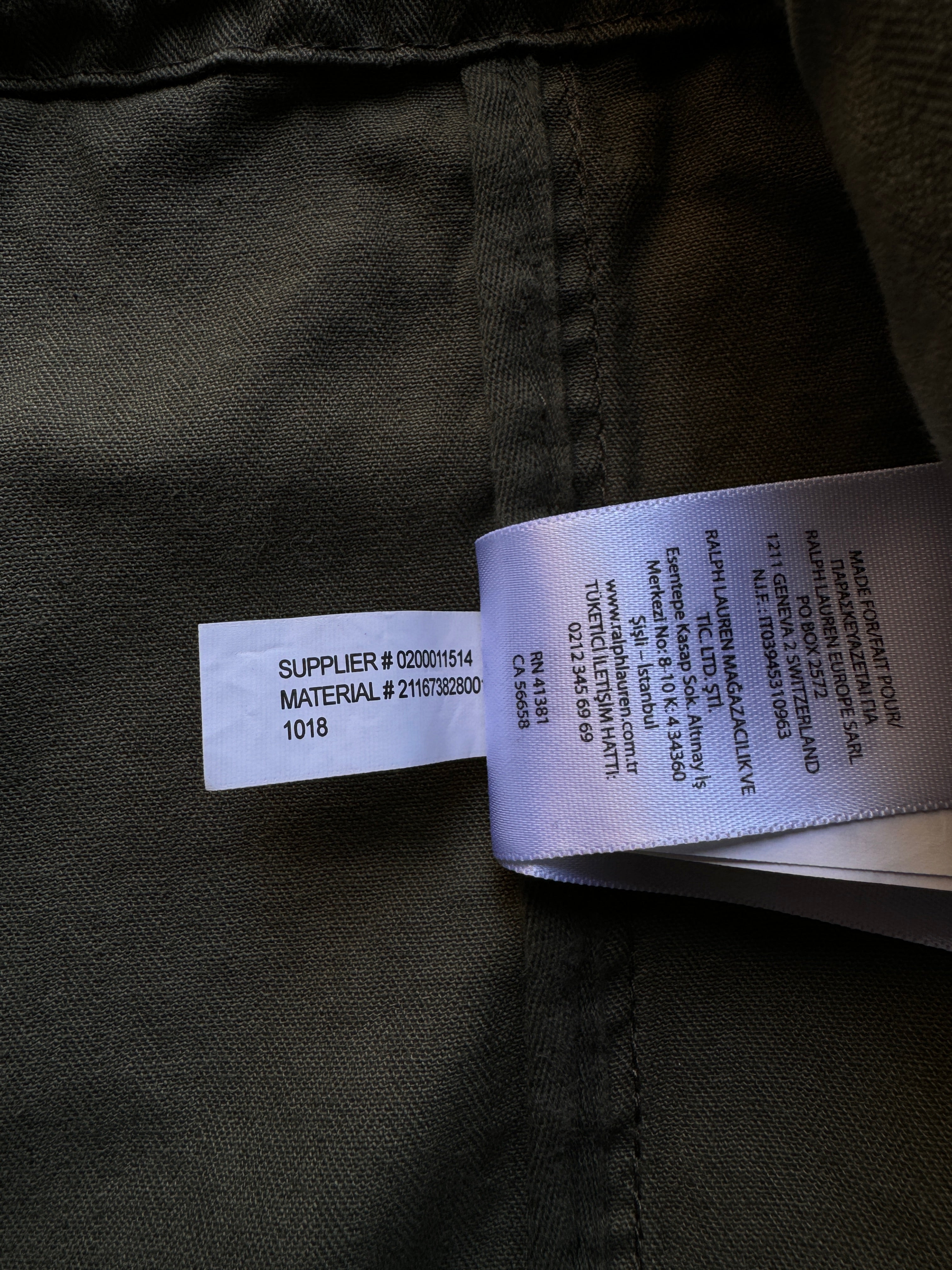 Ralph Lauren Damen Feldjacke Retro Talon Zip Mit Kapuze Olive L