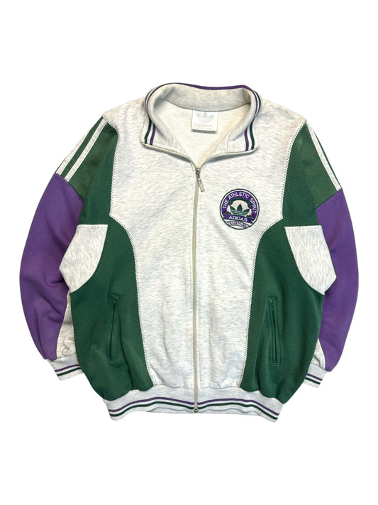 90s Adidas Sweatjacke Grün Grau D4 S