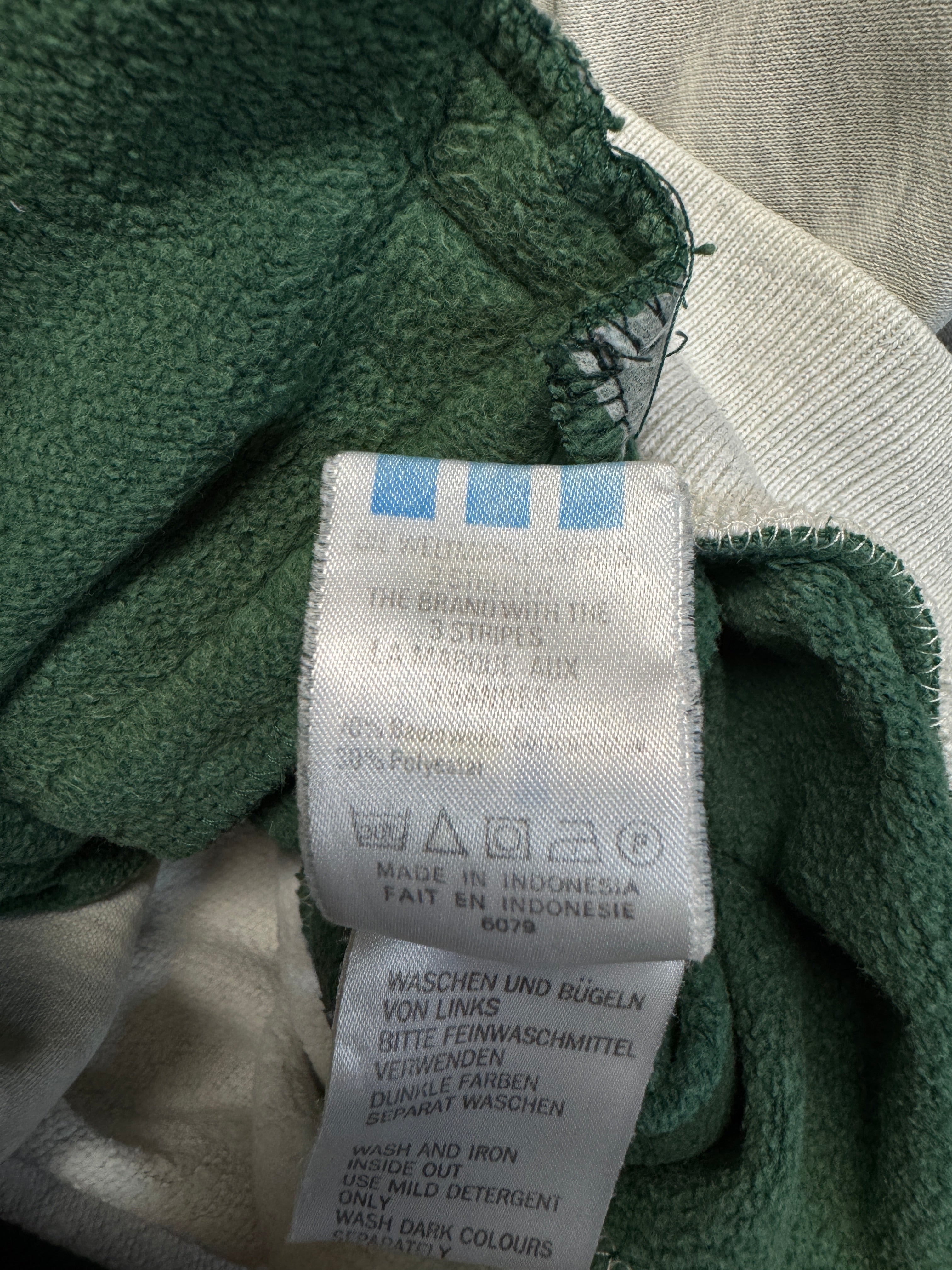 90s Adidas Sweatjacke Grün Grau D4 S