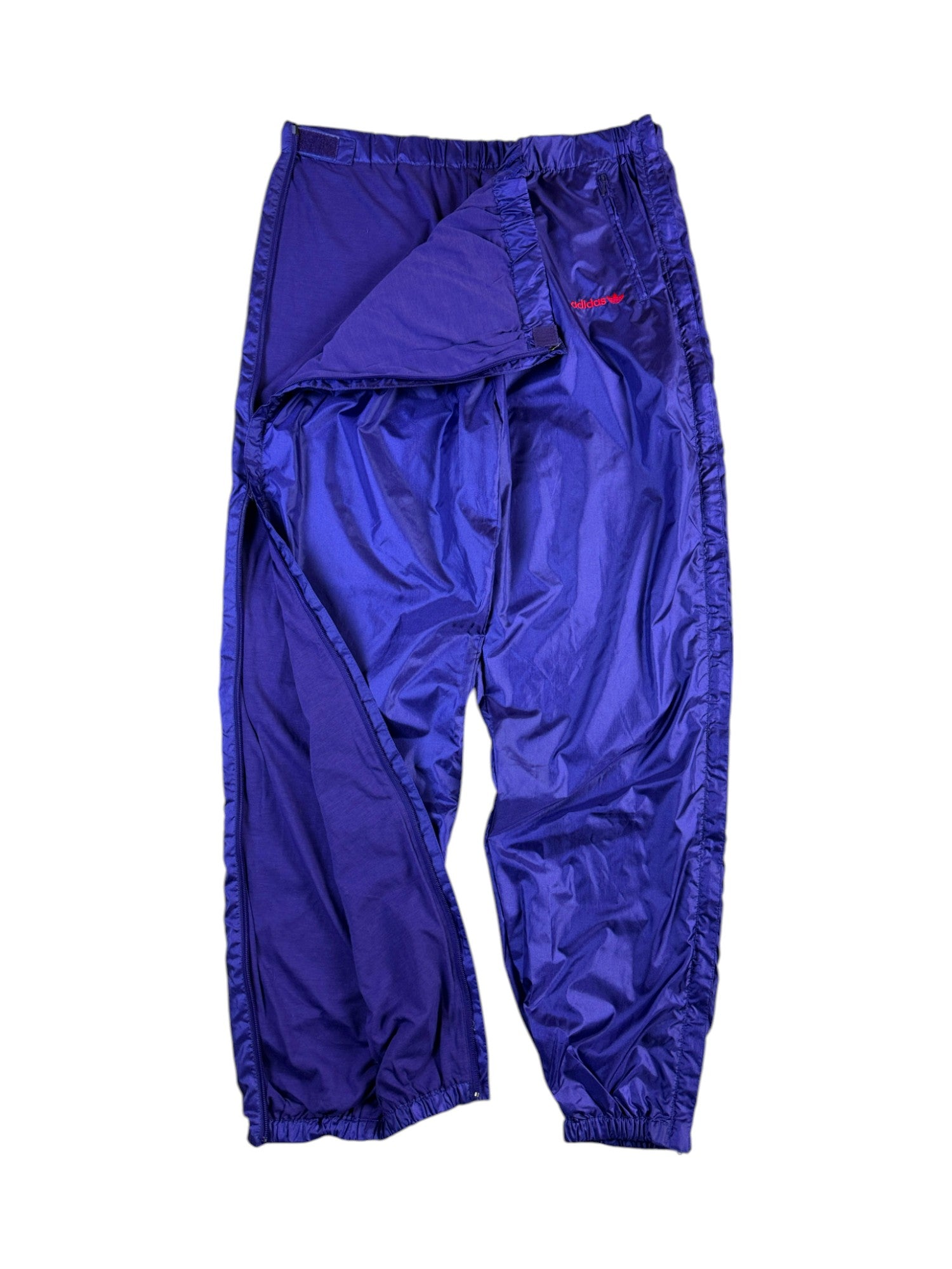 Vintage Adidas Jogginghose 90s Tearaway/Side-Zip Purple D8 (XXL) - RareRags