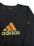 90s Adidas Sweater Big Logo Dunkelblau D7 L