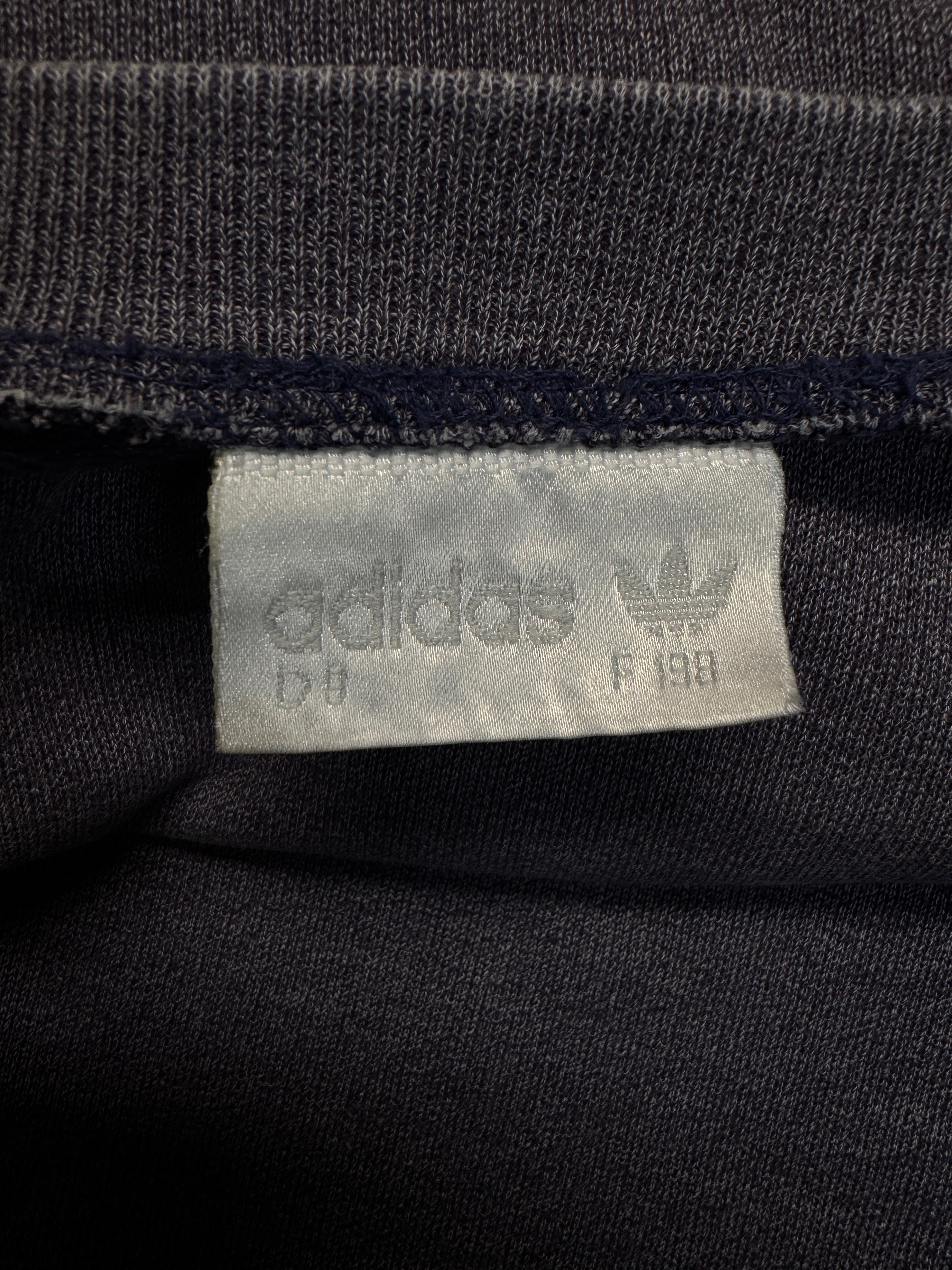 90s Adidas Sweater "Colors of Sport" Grau (Lilastich) D9 XL-XXL