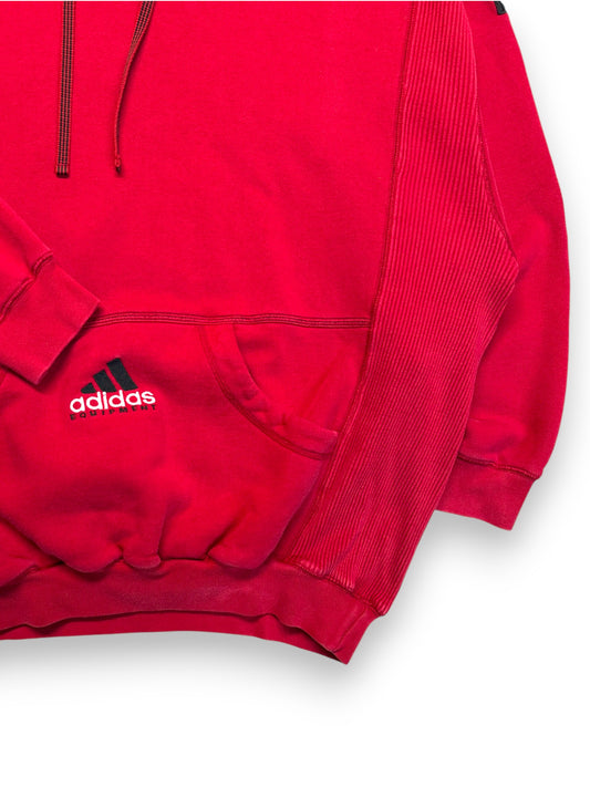90s Adidas Equipment Hoodie Rot D8 L