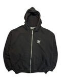 90s Adidas Zip-Hoodie Made In Greece Schwarz D6 M