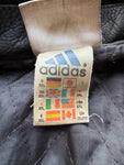 Vintage Adidas Lederjacke 1999 Schwarz XXL
